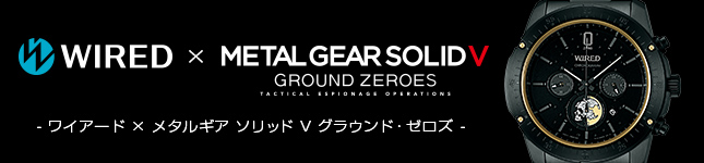 AGAV777@CA[h~^MA \bhX OEhE[YiWIRED METAL GEAR SOLIDX GROUND ZEROSj1300{胂f@36,750@2014N3@V[Y̍ŐVuMETAL GEAR SOLID V: GROUND ZEROSvƂ̃R{[VfBA[gfBN^[VmĩfUC